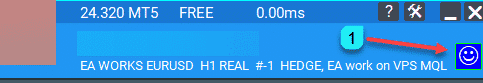 Индикатор статуса VPS MQL