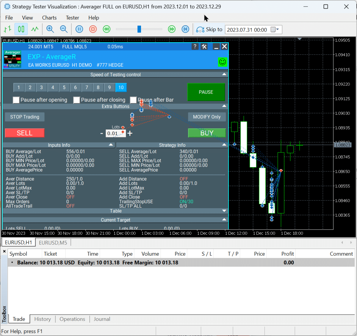 Example of Using Exp - Averager