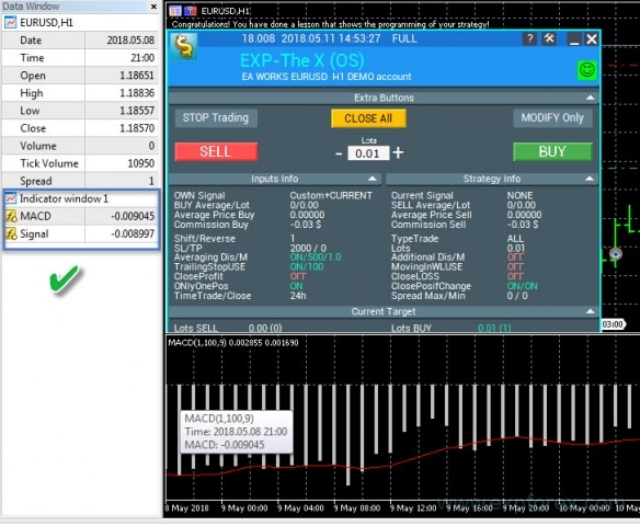 Buffer degli Indicatori xCustomEA