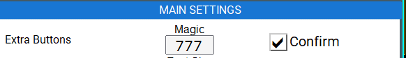 Настройки EAPADPRO для MagicNumber и Confirmation Box