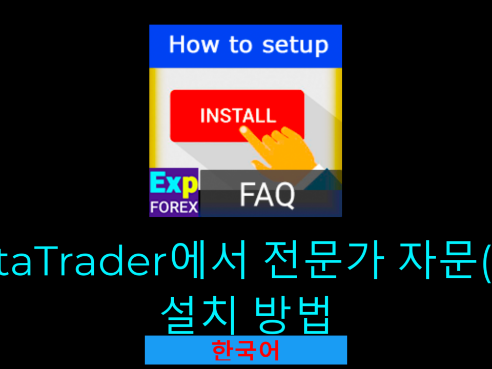전문가 자문(EA) 설치/설정 방법 영상