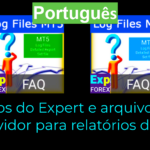 Vídeo sobre como encontrar arquivos de log no MetaTrader