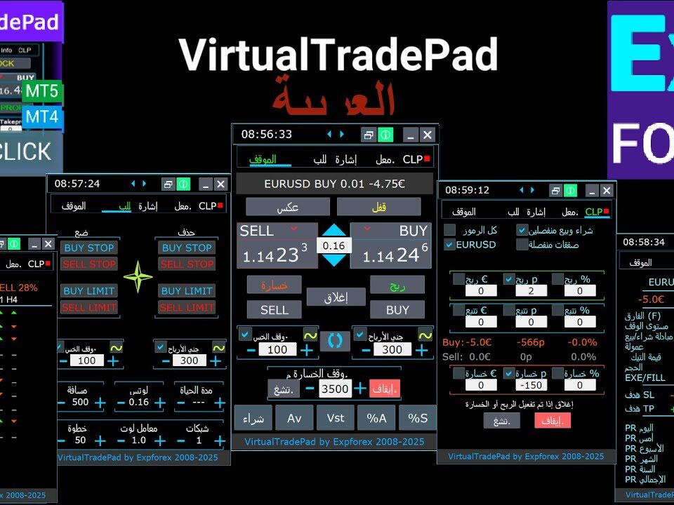 Virtual trade pad Arabic