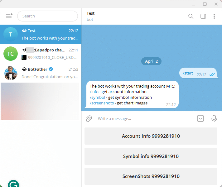 Làm việc với bot từ điện thoại bằng OnTimer