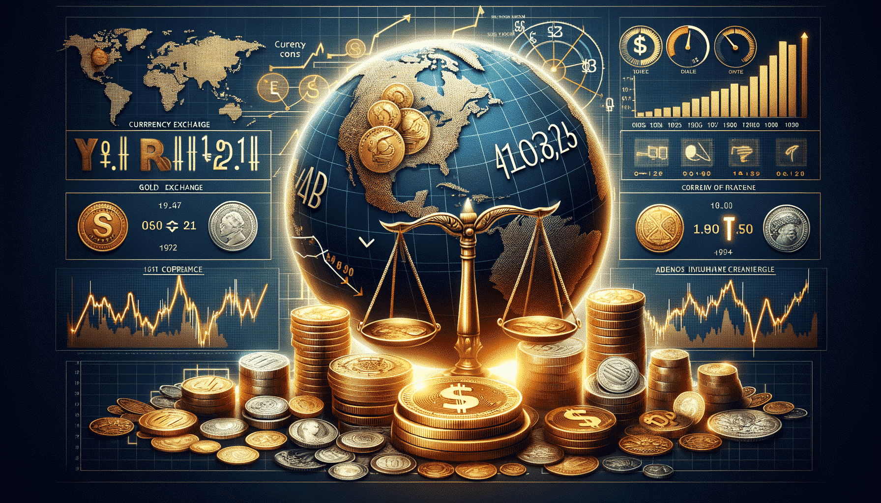 Global Forex market illustrating currency exchange and trading volumes