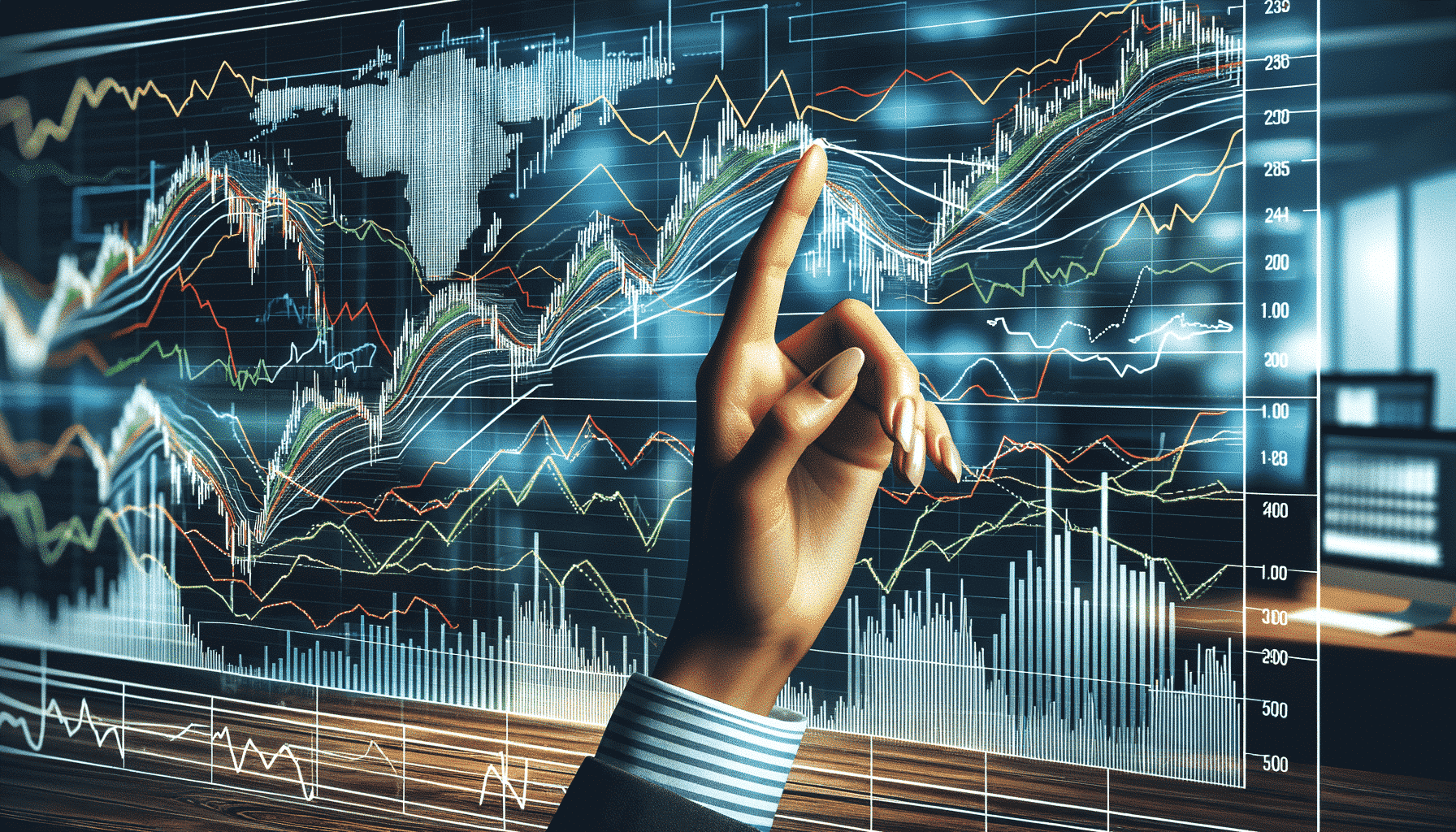 Biểu đồ Forex minh họa các mức hỗ trợ (Support) và kháng cự (Resistance)