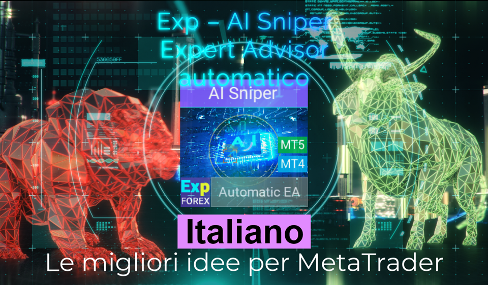 Video sull’EA intelligente AI Sniper AI Sniper è un robot di trading intelligente e auto-ottimizzante, progettato per i terminali MT4 e MT5. Sfrutta un algoritmo intelligente e strategie di trading avanzate per massimizzare il tuo potenziale di trading..