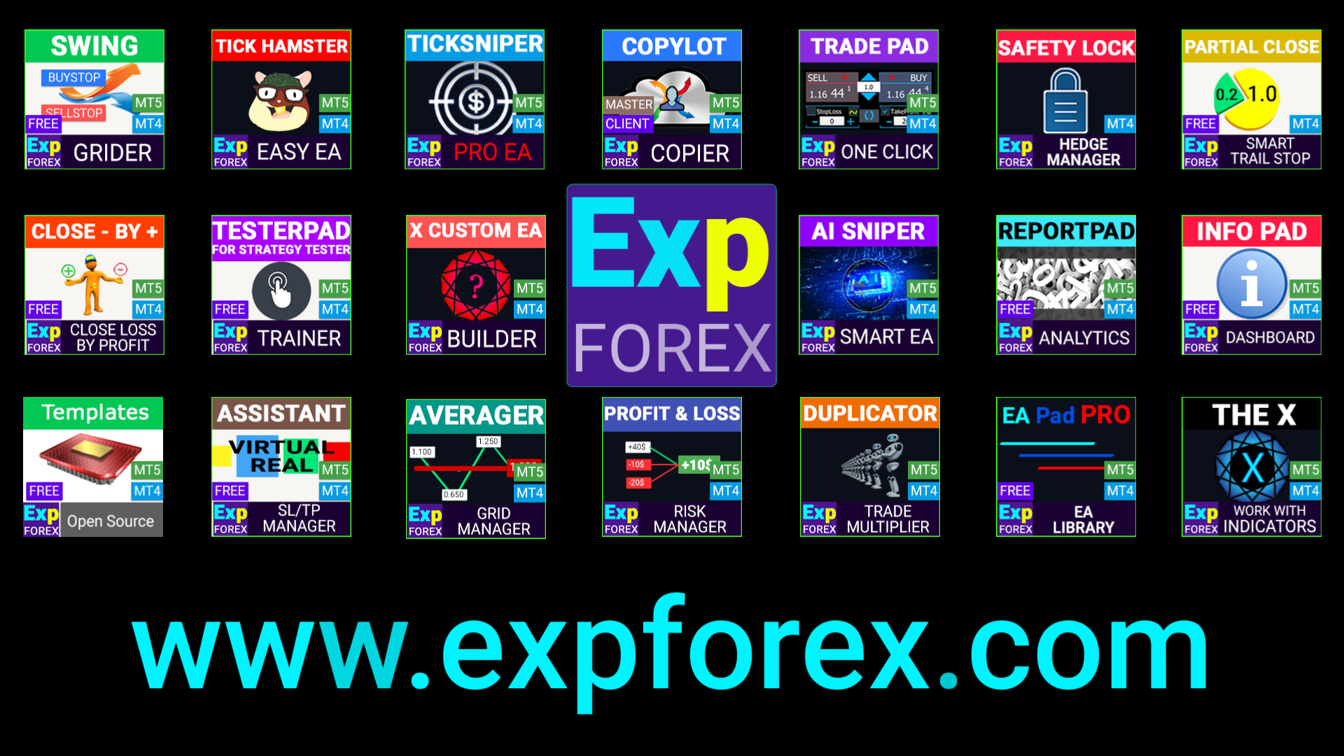 Expforex | Robots de Trading Professionnels et Panneaux pour MT4/MT5