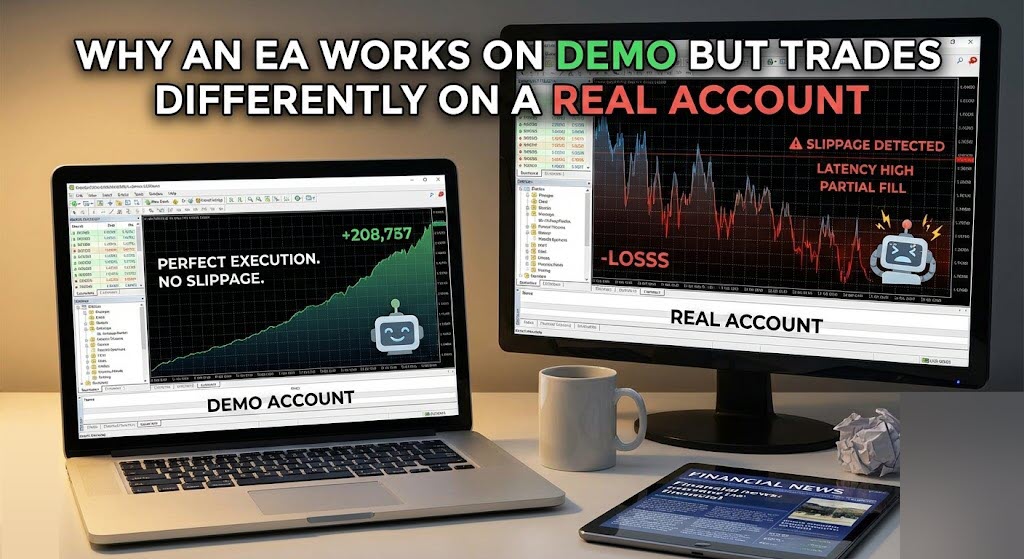 デモでは動くのにリアル口座でEAの取引が変わる理由:クオート・ティック・スプレッド・約定の違い